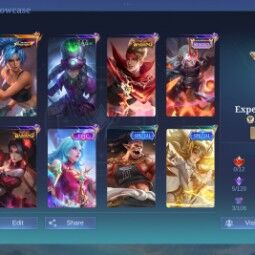 #220NF | Lv 143 - Heroes 126 Skins 179 . 1 KOF . 4 Epic Shop . 22 Special . 1 MSC . 2 Starlight . Recall SPARKLEE . Emblem All Max 1